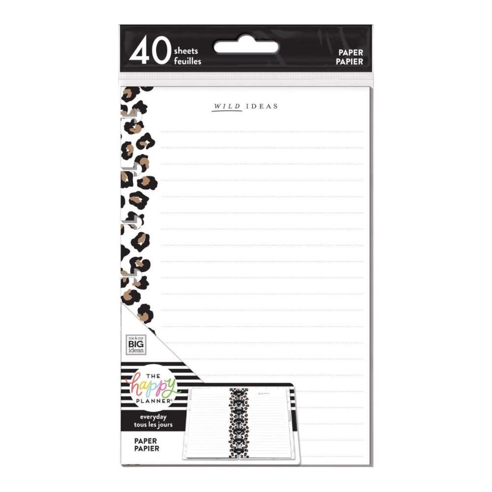 Happy Planner Wild Styled Leopard Mini Filler Paper